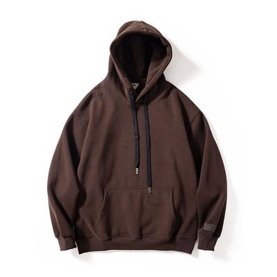 Hooded Sweatshirt for Men, Autumn and Winter Heavy Fleece Thickened Pullover Top, Versatile Youthful Trendy Loose Casual Jacket