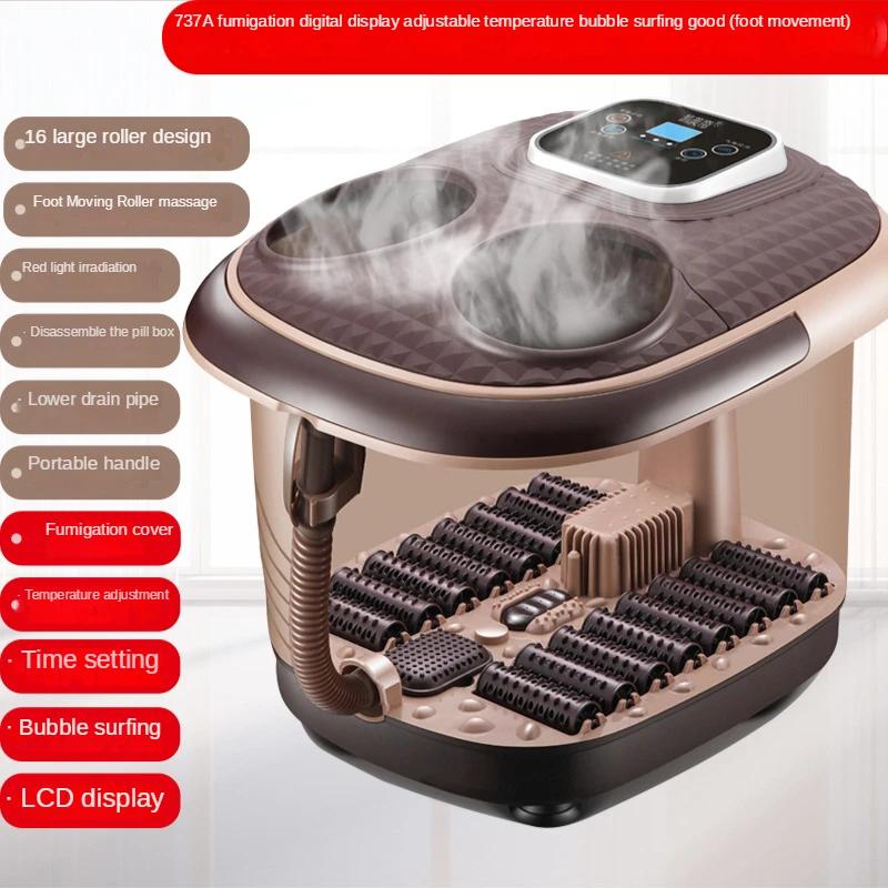 Fumigating Foot Bath Bubble Automatic Electric Heating Constant Temperature Household Foot Bath Foot Massager Foot Bath Tub
