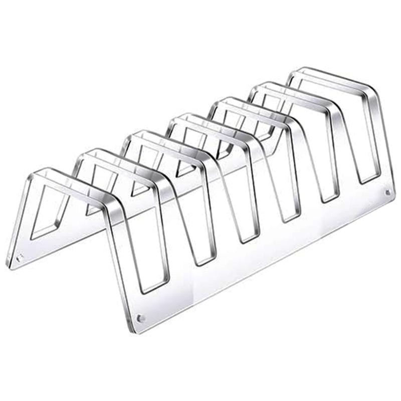 

Acrylic Plate Display Stand 6 Tiered Clear Acrylic Holders Tableware Display Rack Platters Holder Setting Rack 1