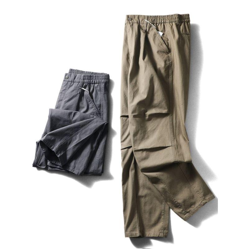 American Retro Straight-leg Cotton Overalls Men's Autumn and Winter Loose Pants Export Cattle Goods Trendy Heavy Weight Casual Pants