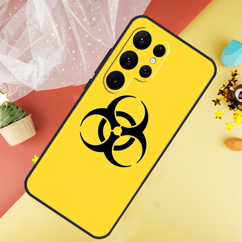 Biohazard Symbol Logo Phone Case For Samsung Galaxy S26 S25 Ultra S23 FE S21 S20 S22 S24 Ultra S10 Plus Cover Coque