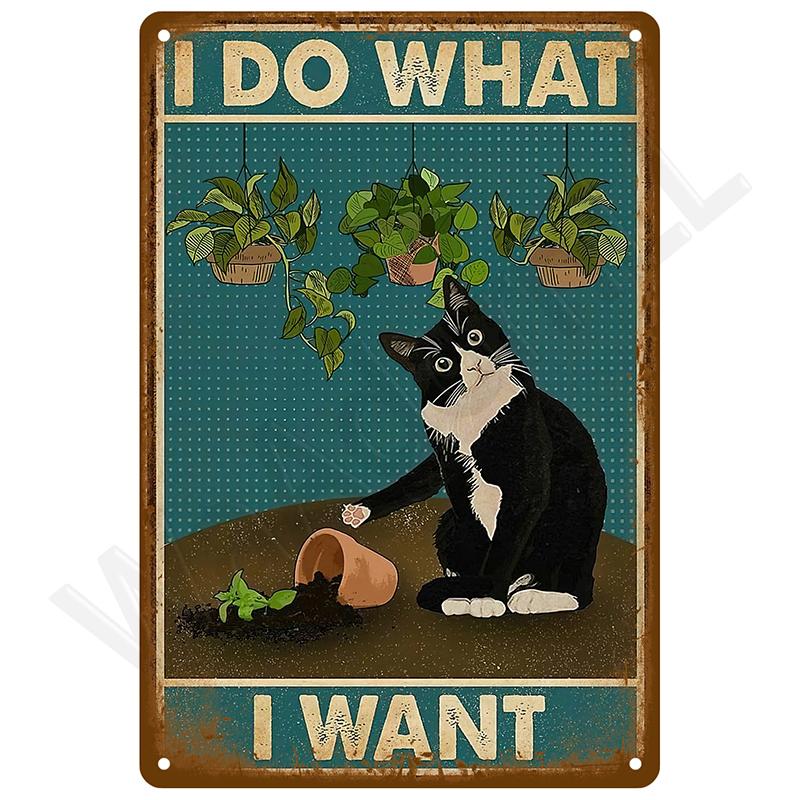 Retro Tin Sign Vintage Metal Signs Plates Posters House Interior Bathroom Wall Art Mural Aesthetic Room Home Decor Decorations