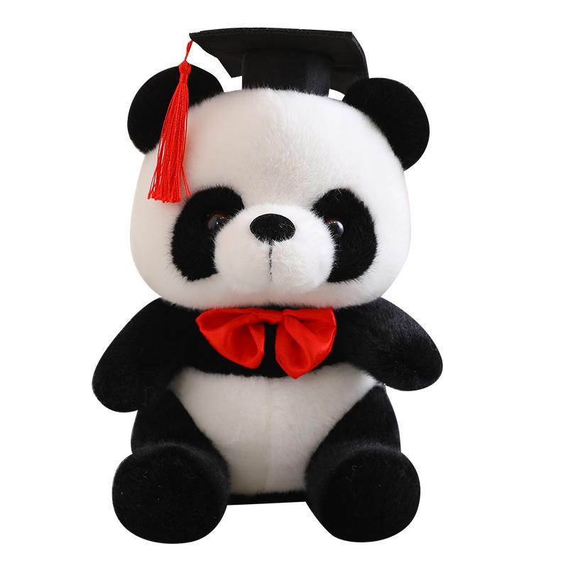 Dr. Creative Panda Doll Plush Toy Giant Panda Doll Graduation Season Gift Ragdoll