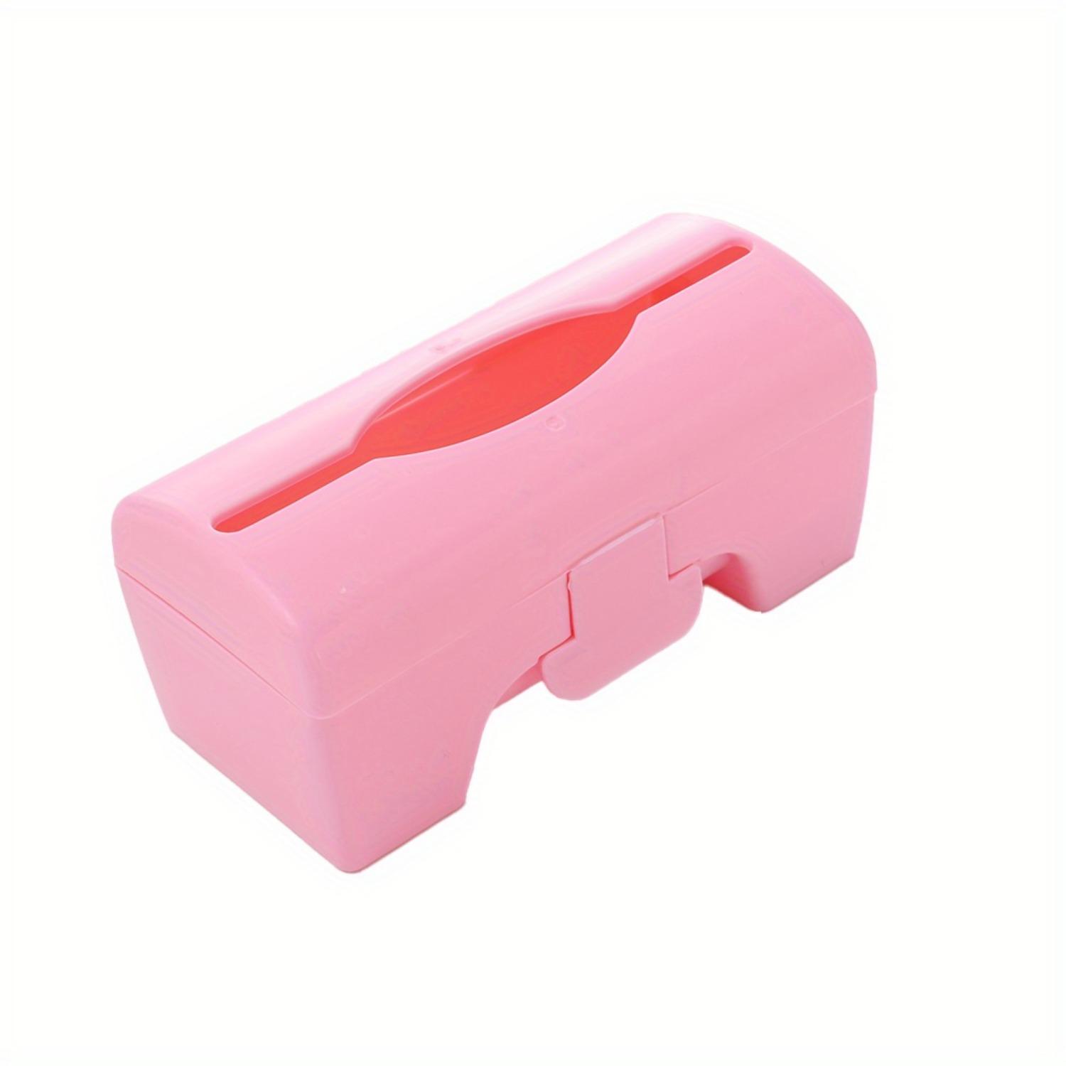 

1/2 упаковки пластиковых мусорных мешков, подставка-диспенсер для кухни, ванной комнаты, гостиной, настенный многоцветный ящик для хранения мусорных мешков 1 Pack фиолетовый