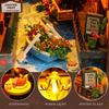 Firefly Forest DIY Booknook with Lights DIY Miniature Dolls House Kit 3D Wooden Puzzle Bookend Bookshelf Decor Christmas Gifts