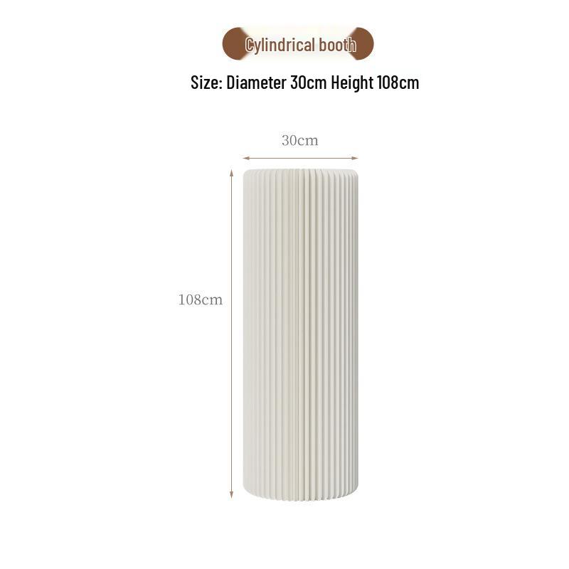 Multi-Layer Folding Exhibition Stand & Wedding Aisle Display Rack with Creative Cylinder Design