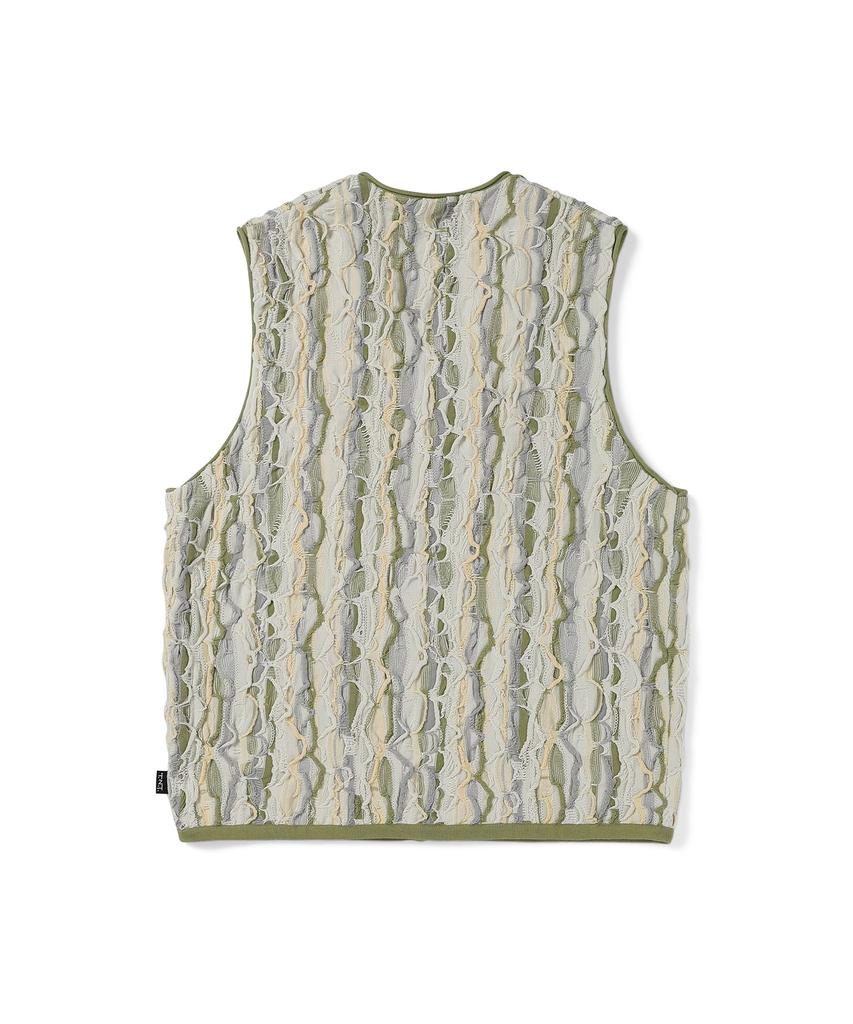 Thisisneverthat 3D Cable Knit Vest Beige