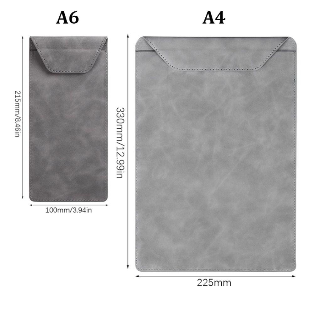 PU Leather Menu Wine Holder Pen Insert Waterproof Clipboard Document Clip Invisible Magnetic Buckle Order Dishes Note Holder