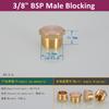 1/8 1/4 3/8 1/2 3/4 Male Female Thread Brass Pipe Hex Head End Cap Plug Fitting Quick Connector Brass Universal Faucet Adapter