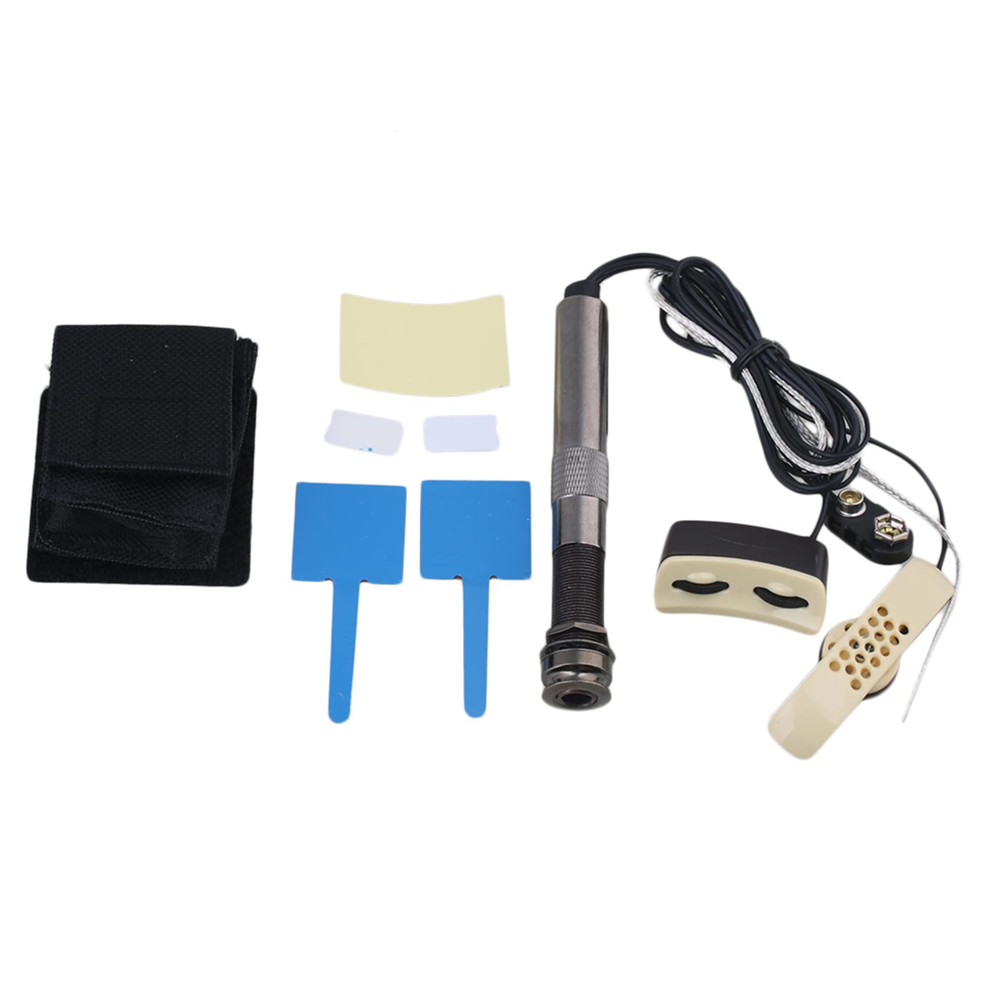 

Bstinay A-202 Adjustable Acoustic Guitar Pickup, Piezo and Microphone Type, for Classical/Folk Guitars, Made of Zinc Alloy and Plastic