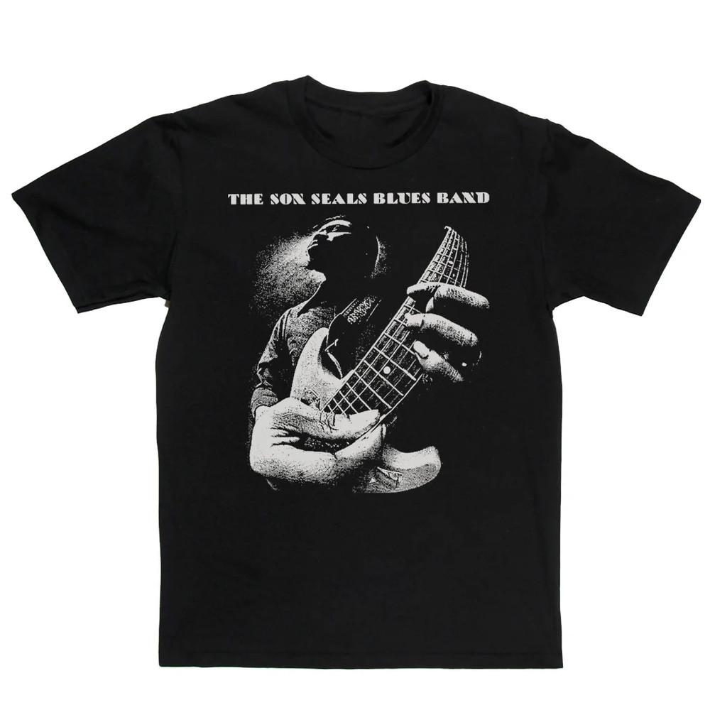 The Son Seals Blues Band Heavy Cotton Black All Size T Shirt For Men Unisex T-Shirt L