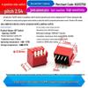 SMD DIP Switch, Flat Toggle, 2P 4-10 Positions, 2.54mm, Red/Blue/Black