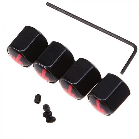 4x Car Wheel Tire Air Pressure Valve Stem Cap Dust Cover Anti-theft Accessories