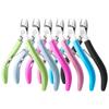 Cuticle Cutter With Ergonomic Rubber Cover Handle Stainless Steel Easy Grip Nail Trimmer Full Jaw Design For Manicure