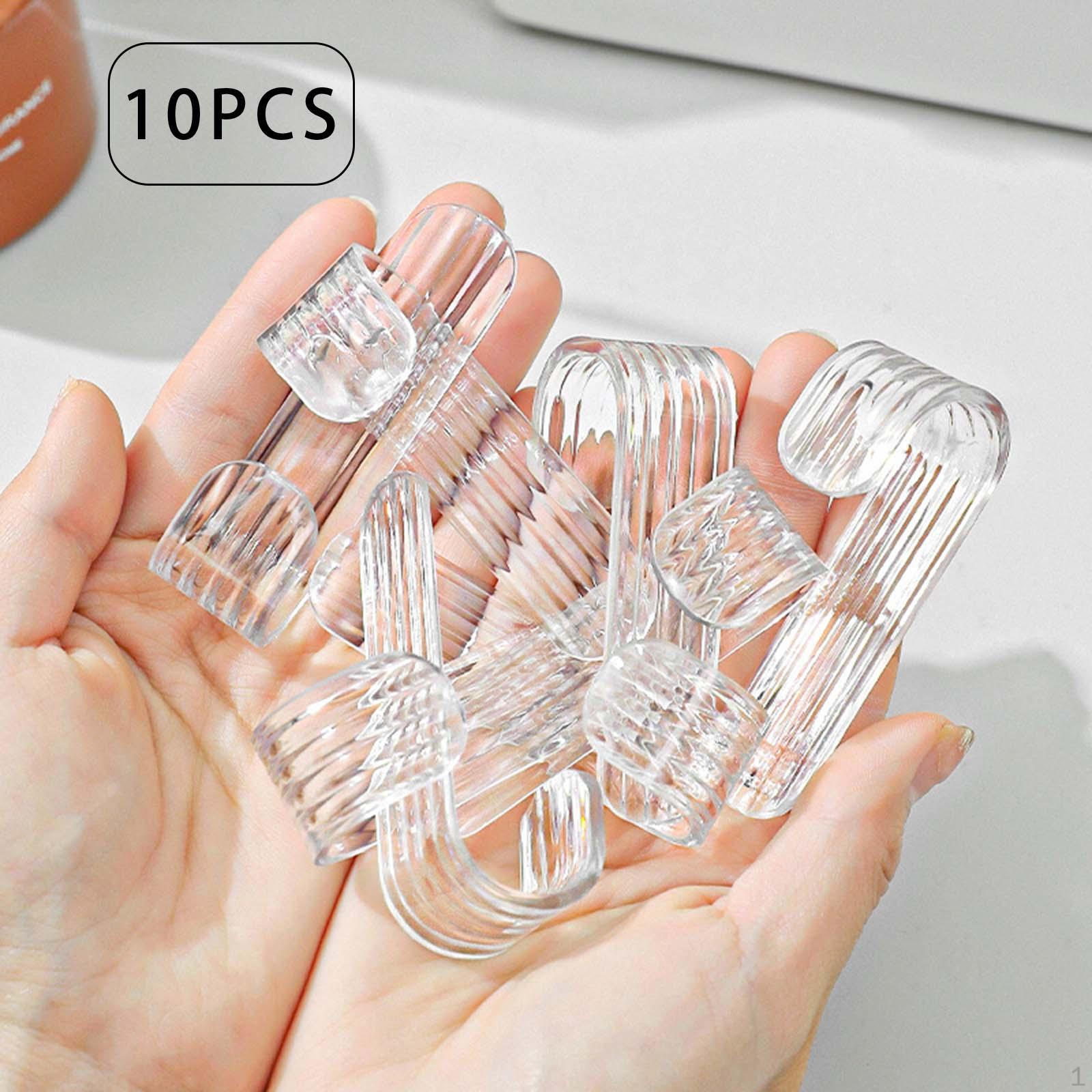 

10x Wall Towel Hook Key Holder Hanger Organizer Sticky Door Hooks, for Bag Living