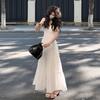 Gentle wind white suspender dress women's 2026 summer new high-end temperament versatile waist and thin dress