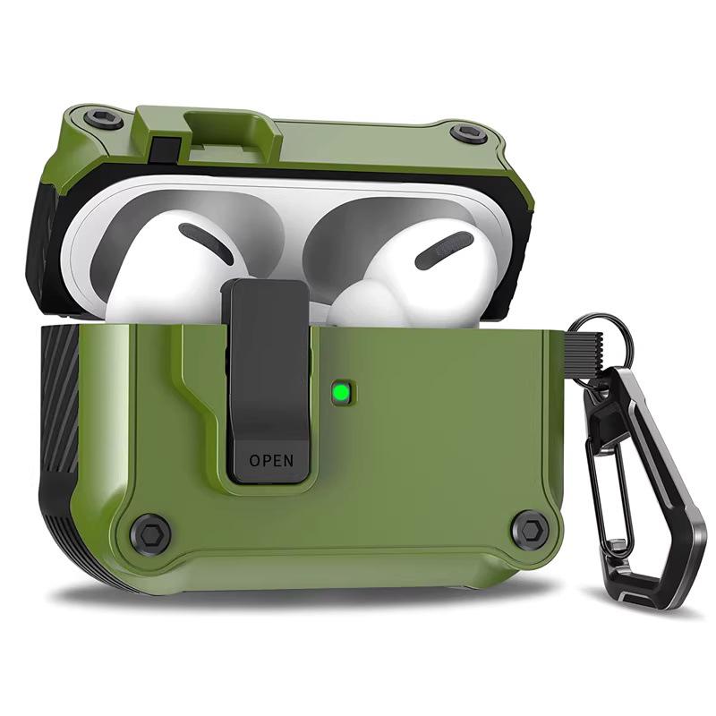 AirPods Pro 3 Flip Cover Case: Auto Buckle Protective Cover for Apple 4th Gen Pro2 Earphones.