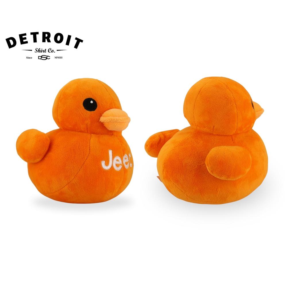 Jeep Text Logo Plush Duck Stuffed Orange Perfect Enthusiast Been Animal, - "You've Ducked" (Orange)