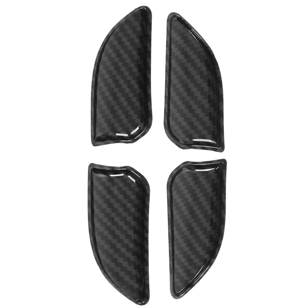 4pcs Carbon Fiber Style Inner Door Handle Bowl Cover Interior Door Bowl Trim Replacement for 3 Series E46 1998‑2004