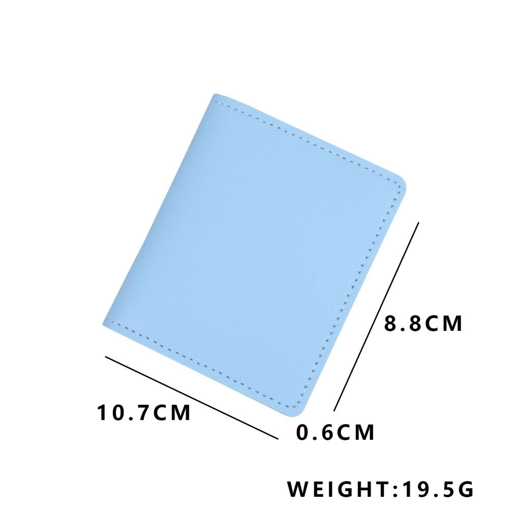 New PU Leather Women Short Wallet Two Fold Large Capacity Slim Small Wallet Coin Purse Women Girls