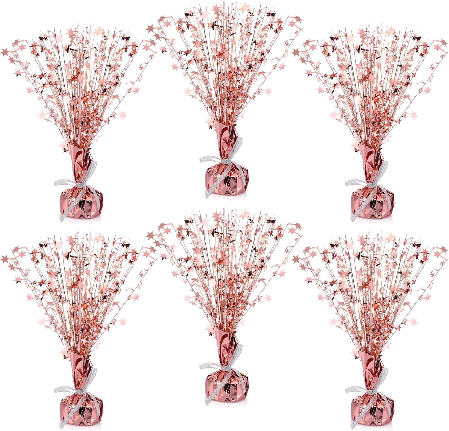 

Metallic Foil Spray Centerpiece Graduation Party Star Table Decoration Burst Centerpieces Metallic Table Decor for Birthday Par