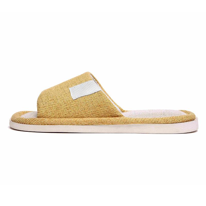 Linen slippers deodorant and non-slip indoor cotton and linen cool slippers women's summer breathable home leisure sandals free shipping