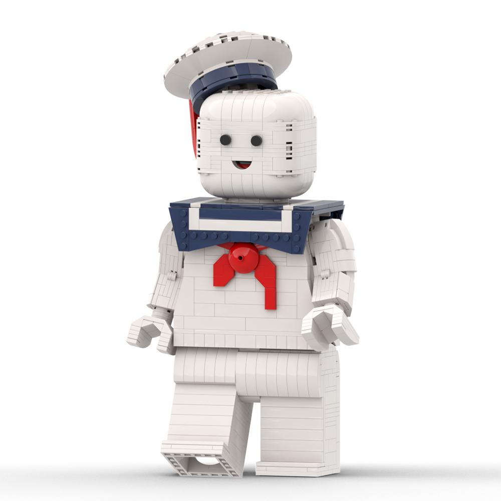 MOC Movie Series Ghostbustered Stay Puft Marshmallow Building Blocks Set For Ghost Hunting Team Man Bricks Toy Children Kid Gift