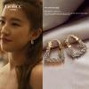 Liu Yifei Women's Fancy Small Pieces of Silver Same Earrings