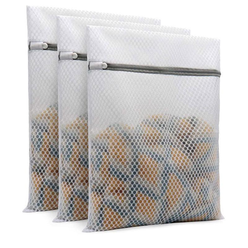Durable Honeycomb Mesh Laundry Bags for Delicates, Reusable Delicate Wash Bag, Travel Organization Bag for Lingerie, Clothes, Jeans,Sock, Laundry Bags