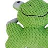 Squeaky Dog Toys for Small Medium Large Dogs Plush Frog Shaped Pet Tug Toy Interactive Stuffed Puppy Chew Toy for Training Teething