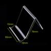 1 Tier Display Shelf Tabletop Acrylic Display Stand Book Exhibition Display Stand POP Advertising Menu Book Display Stand of (Set 10)