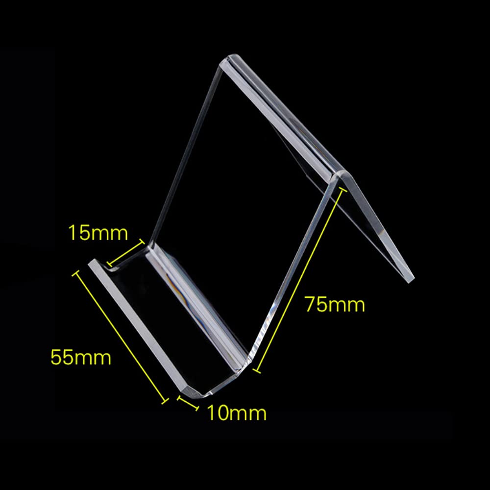 1 Tier Display Shelf Tabletop Acrylic Display Stand Book Exhibition Display Stand POP Advertising Menu Book Display Stand of (Set 10)