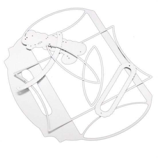 

Handbag Gift Box Metal Cutting Dies DIY Scrapbook Emboss Paper Cards Art Stencil серебряный