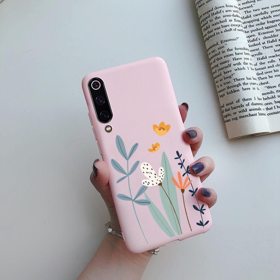 Case For Xiaomi Mi 8 9 Lite SE Fashion Silicone Love Heart Sunflower Phone Case Cute Cover Coque on Mi8 Mi9 9SE 8Lite 9Lite Case
