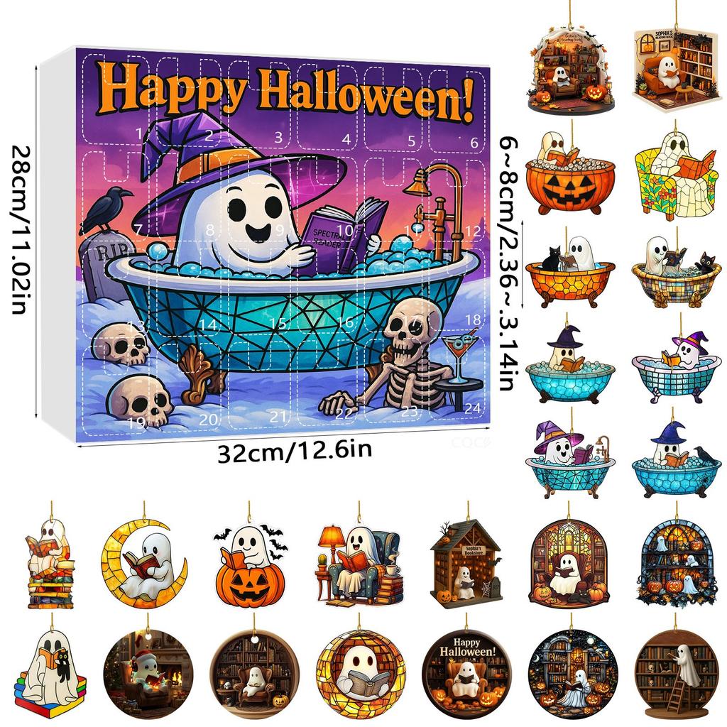 Halloween Doll Advent Calendar Contains 24 Gifts Halloween Horror Figures Advent Calendar Countdown Calendar With Surprise Toys