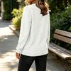 Women's Casual Long Sleeve Top, Round Neck Color Pullover for Everyday Wear