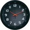 Horloge murale - techno line - wt 8972 - radio-pilotée - 30 cm - noir