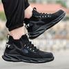 High-top Four Seasons Steel Head Safety Shoes Anti-smash Anti-puncture Anti-slip Men Work Shoes Breathable Comfortable Sneakers