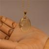 Valentine'S Day Niche Design Love Box Pendant Necklace Open And Close Peach Heart Pendant Collarbone Chain Copper Plated Real Gold