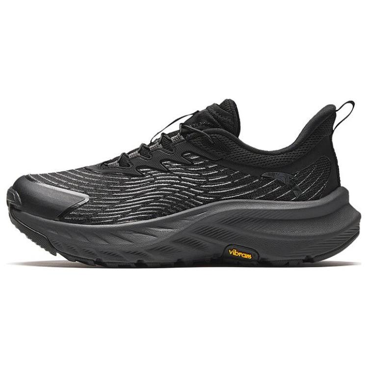 Anta Slip Resistant Abrasion Resistant Support Low Top Running Shoes Women's Black Gray 122345586-1