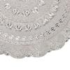 Turkish Tea Coffee Serving Tray Vintage   Embossed Pattern Round Coffee Plate for Bar Outdoor   Dessert