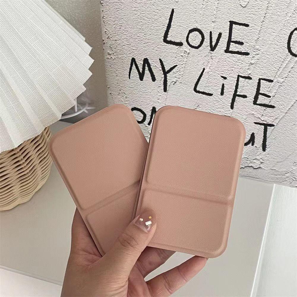 Hand-held Desktop Stand Mirror High Definition Vanity Mirror Small Compact Cosmetic Mirror  Bedroom