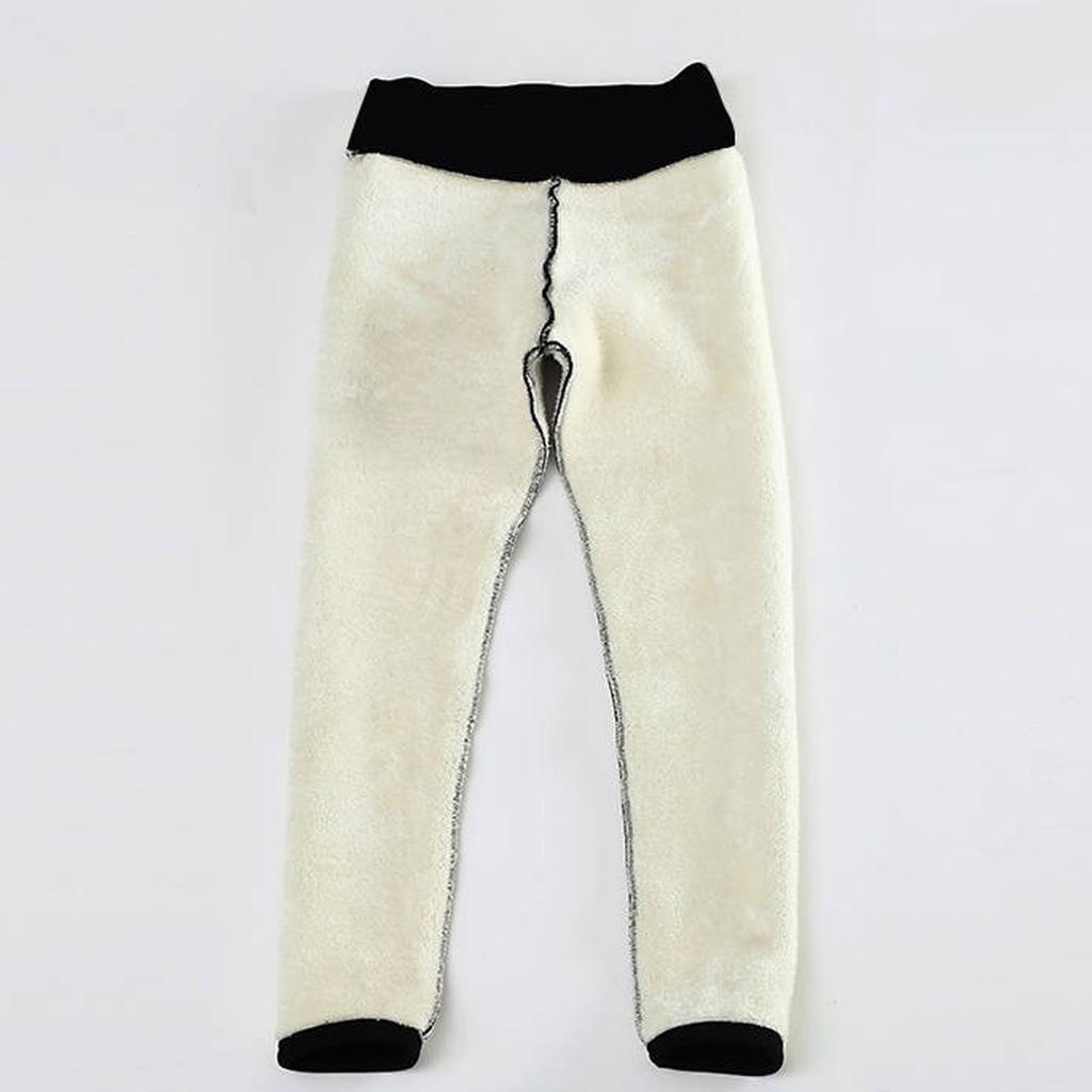 Große Größen Damen Winter Warm Fleecegefütterte Leggings Dicke Samtstrumpfhose Thermohose Schwarze Übergroße Leggings