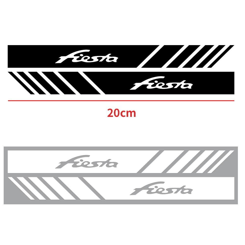 2PCS Vinyl Car Styling Rearview Mirror Sticker Decoration Accessories For Ford Focus Fiesta Shelby Mondeo Fusion Mustang Escape
