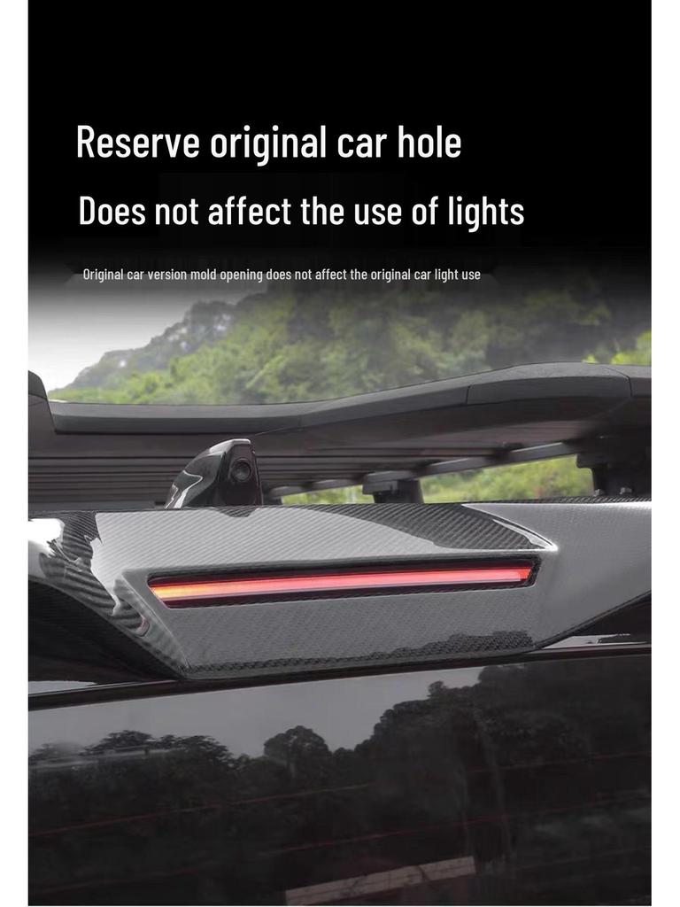 2020+ Defender 90/110 Tailgate Roof Spoiler: No-Drill Painted Wind Deflector