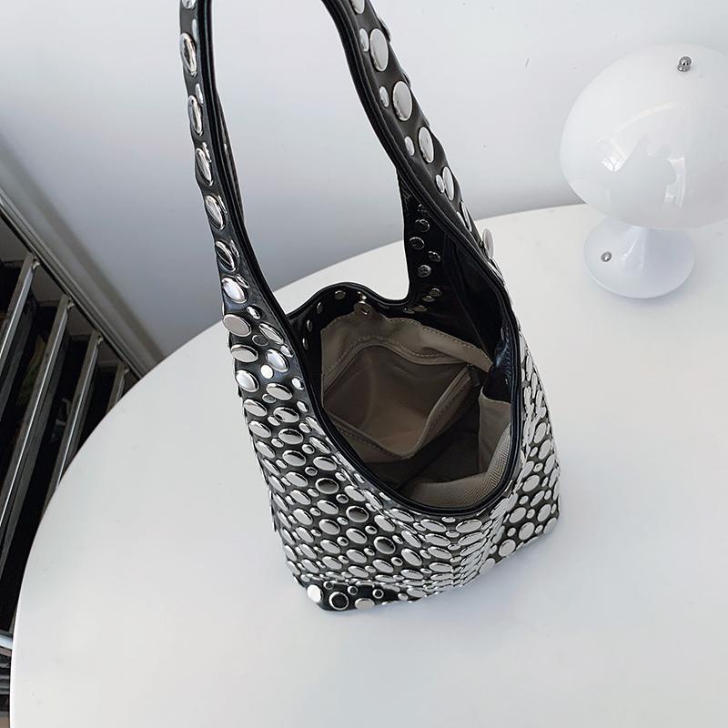 Designer Geometrische Schultertasche Für Damen Top Marke Handtasche Luxus Glänzender Nieten Handgefertigt Abend-Clutch Tasche Mode Party Portemonnaie