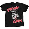 Stray Cats Heren Kattenkop Logo T-shirt