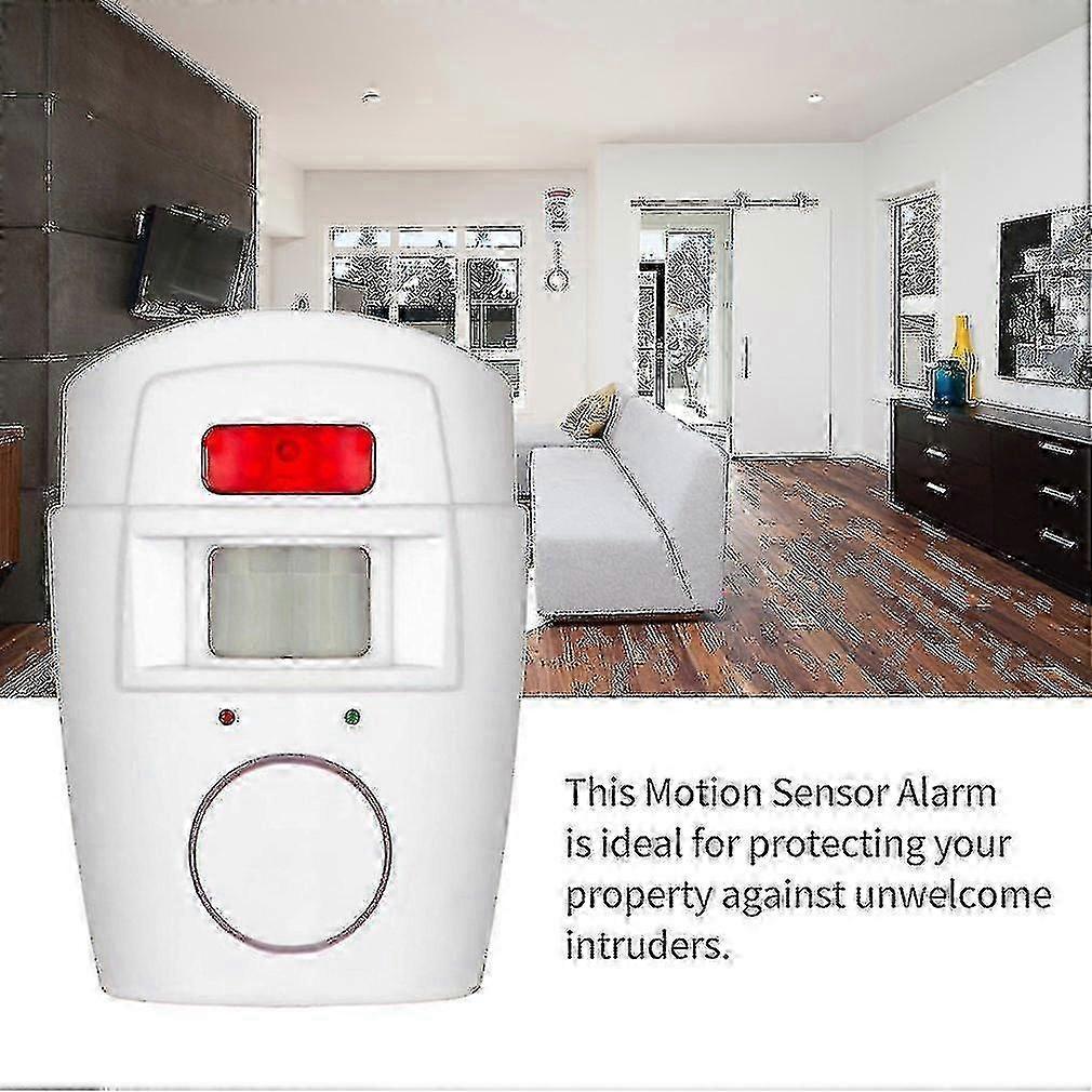 Home and Caravan Security System with Wireless Motion Sensors Alarm and 2 Remote Controls for Doors and Windows