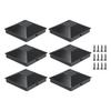6x Pyramid Post Caps Covers Replacement Actual 3.5x3.5 Outdoor Fence Post Toppers for 4x4 Deck Mailbox Posts Garden Decking