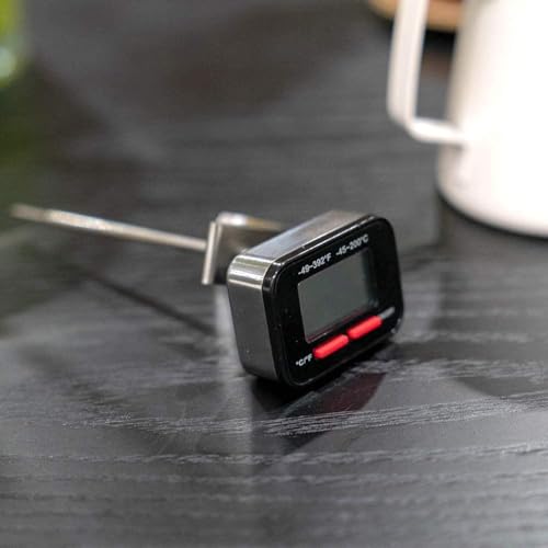 watchget Drip Pot Thermometer, Coffee, Milk Foamer Thermometer, Kitchen Thermometer, Digital, Cooking Thermometer for Meat, Tempura, Bath, Milk, and M